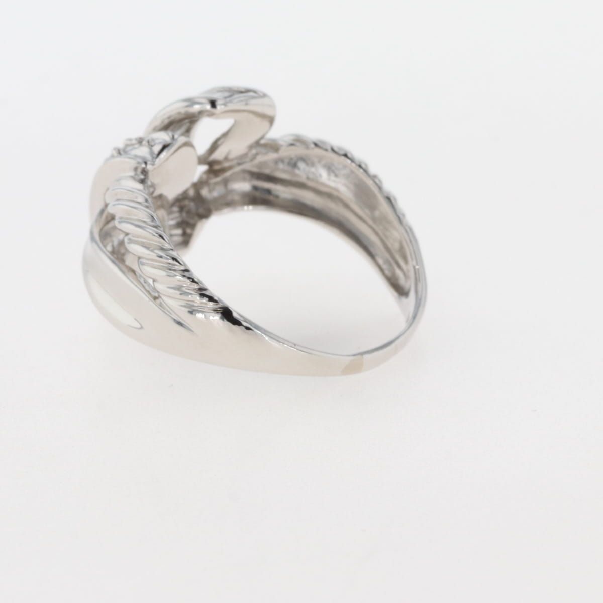 メレダイヤ デザインリング プラチナ 指輪 リング 16号 Pt900 ダイヤモンド レディース 【中古】 - メルカリ