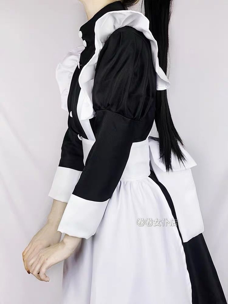 Mサイズ】クラシック 古典 メイド服 ロング ワンピース 4点セット www