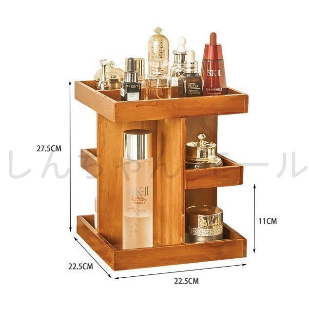 360°回転デスクトップ収納ボックス 新品?未使用】 収納ボックス デスクトップ 360度回転式 多く