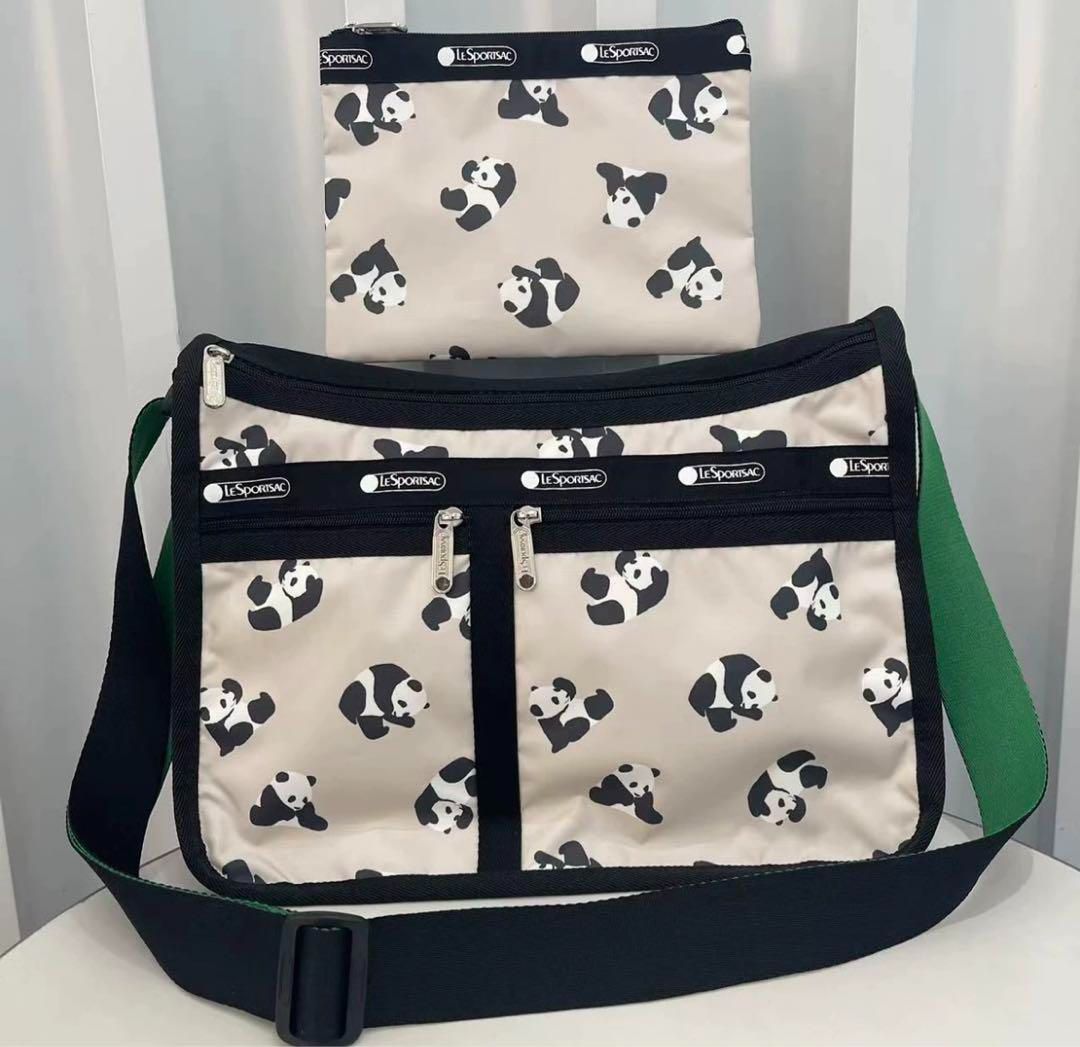 ファッション❣LeSportsac    レスポートサックパンダショルダーバッグ7507