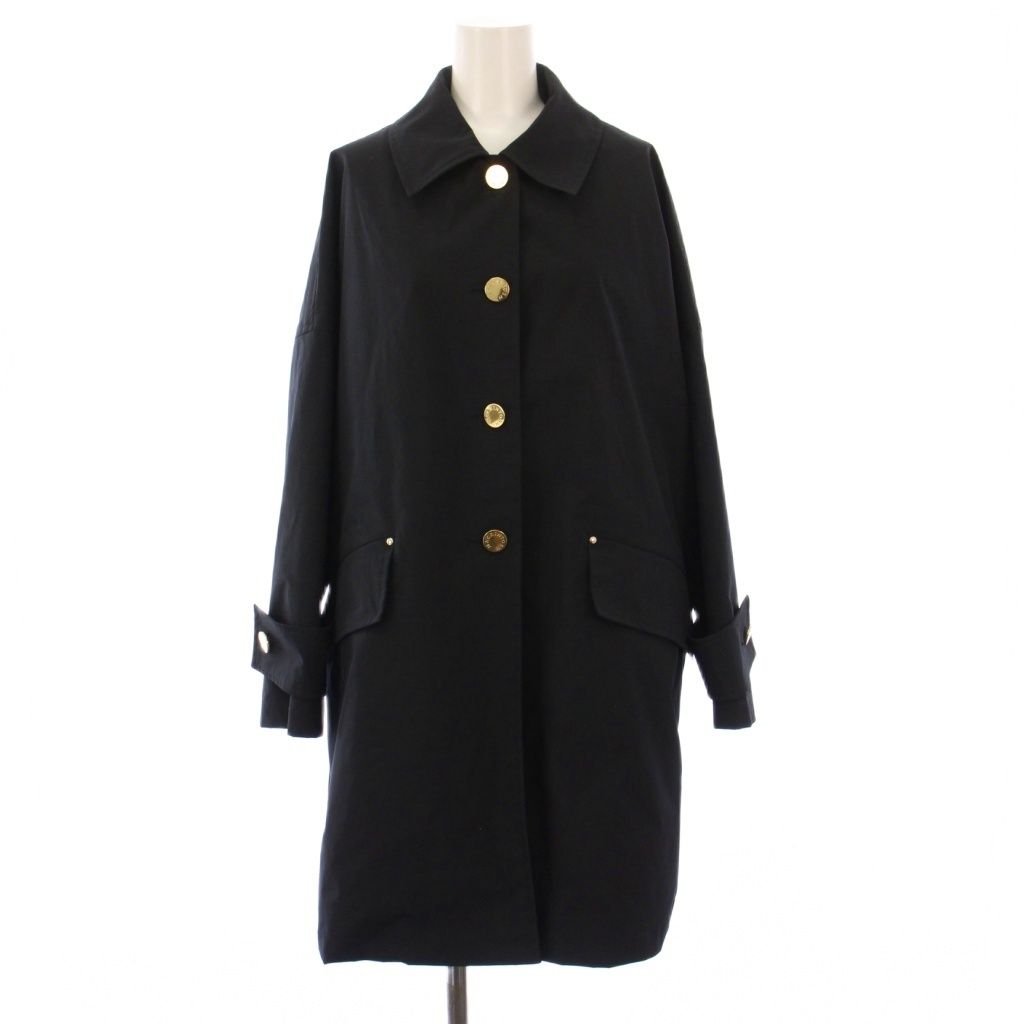 マッキントッシュ MACKINTOSH JOURNAL STANDARD L ESSAGE別注 24SS Exclusive HUMBIE ステンカラーコート アウター 4 黒 L241MO1101EXAGN |KH
