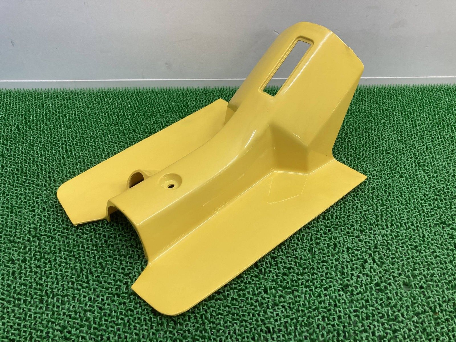 ジョグ レッグシールド 黄M 27V ヤマハ 純正 バイク 部品 JOG ペリカンジョグ レッグカバー インナー 当時物 車検 Genuine Dd