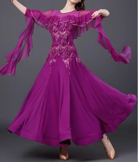 社交ダンスドレス スタンダードドレス 競技 節約 デモ用 ルンバ