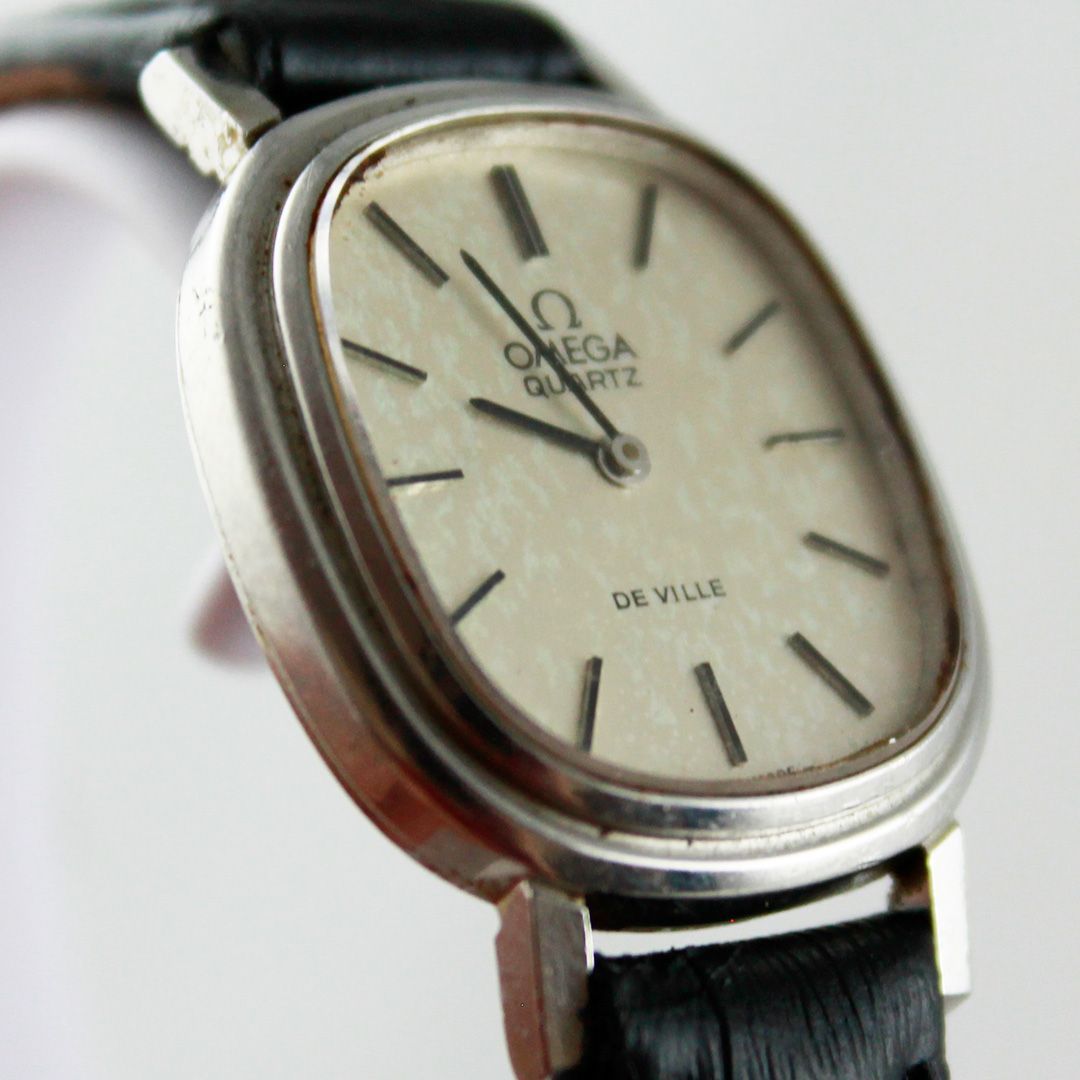 OMEGA De Ville オーバルケース 時計　中古　手巻き　不動 オメガ デビル レディースウォッチ SS 1978年頃の手巻き時計 Cal