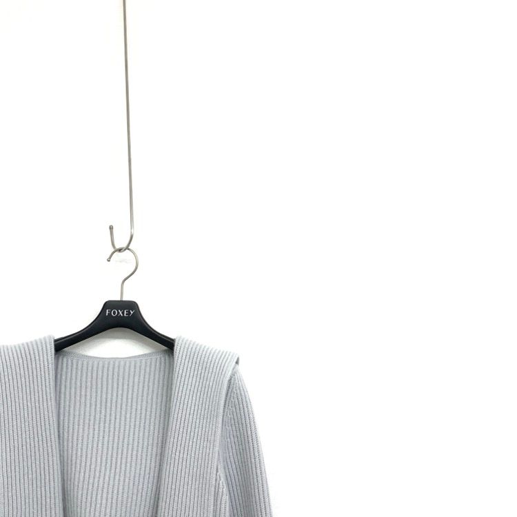 フォクシー ニットジャケット ハミング 42308 ヌートリア ファー