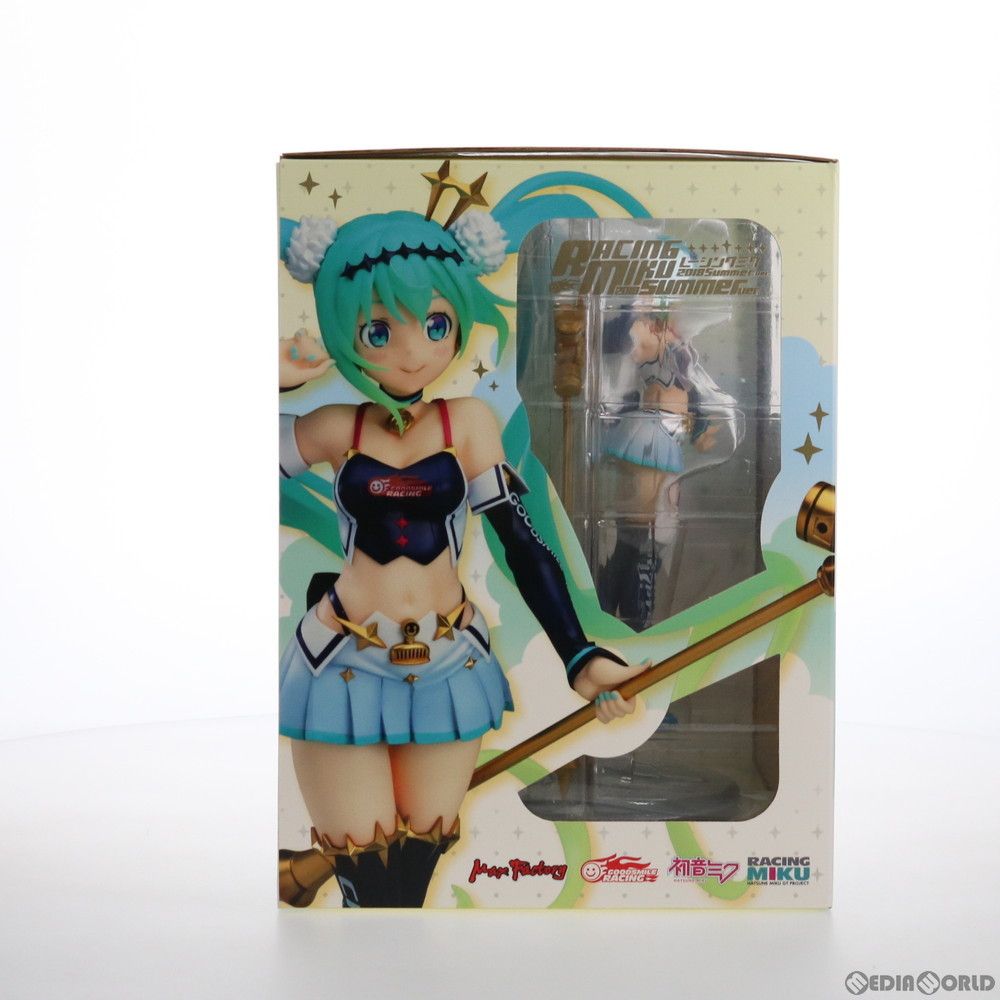 Max Factory - レーシングミク 2018 summer Ver. キャラクター・ボーカル・シリーズ 01 初音ミク 1/7 完成品 フィギュア GOODSMILE ONLINE SHOP&amp;あみあみ&amp;Amazon.co.jp限定 マックスファクトリー 中古即納】[FIG]レーシングミク 2018 summer Ver. キャラクター