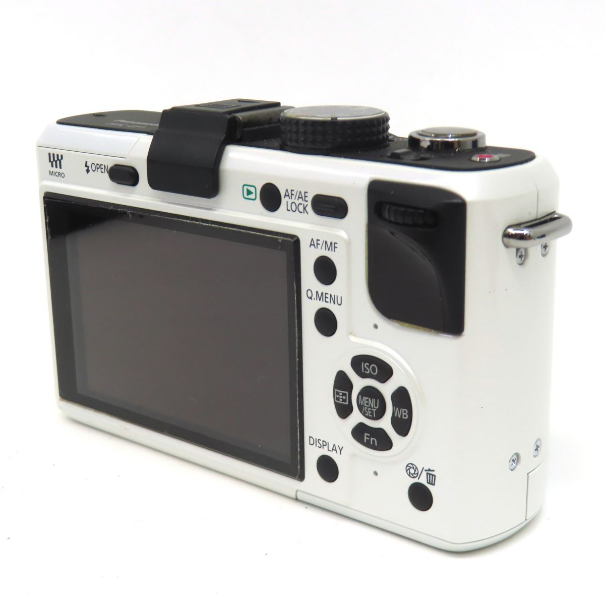 Panasonic パナソニック LUMIX DMC GF 1 ボディ ホワイト＆LUMIX G 20 mm F 7 ASPH H 020 ブラック ミラーレス一眼カメラ