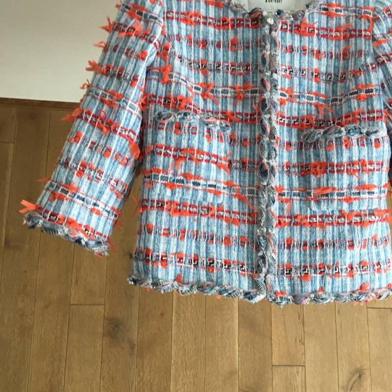 極美品 Rene（ルネ） MALHIA KENT 社製 マリアケント ツイード ノー 