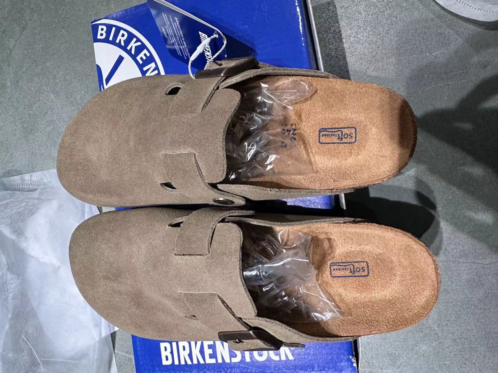 極美品 BIRKENSTOCK ビルケンシュトック ボストンスエード サンダル