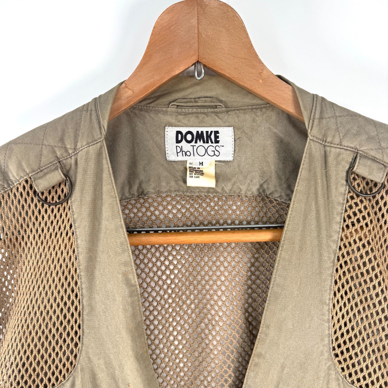 入手困難 90s DOMKE ドンケ カメラマン レア ベスト ゴールデンサイズ DOMKE ドンケ Mサイズ フォトベスト カメラマン ベスト カーキ