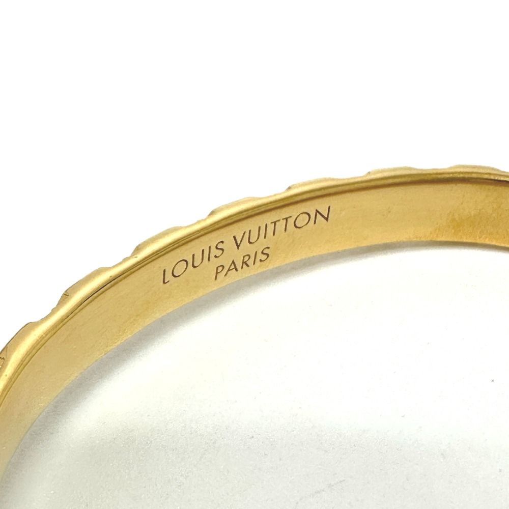 ルイヴィトン LOUIS VUITTON ブレスレット・リジッド ピロー ナノグラム M00779 モノグラム ブレスレット ファッション小物 アクセサリー バングル メタル ゴールド 美品