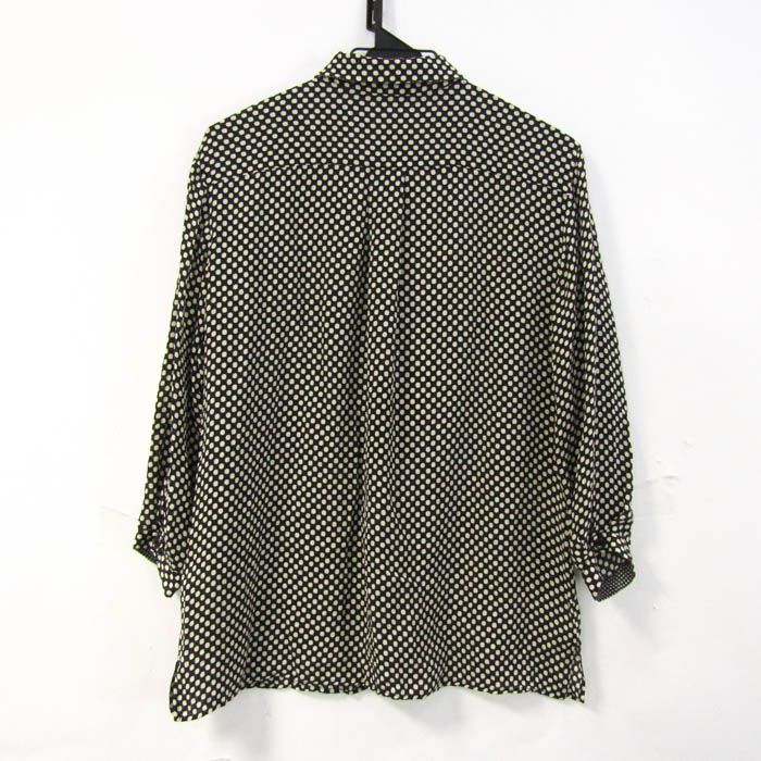 【美品】ETRO エトロ イタリア製 長袖シャツ ブラウス 総柄 黒 40 ETRO - 未使用 エトロ イタリア製 シルク 総柄 長袖 シャツ 42