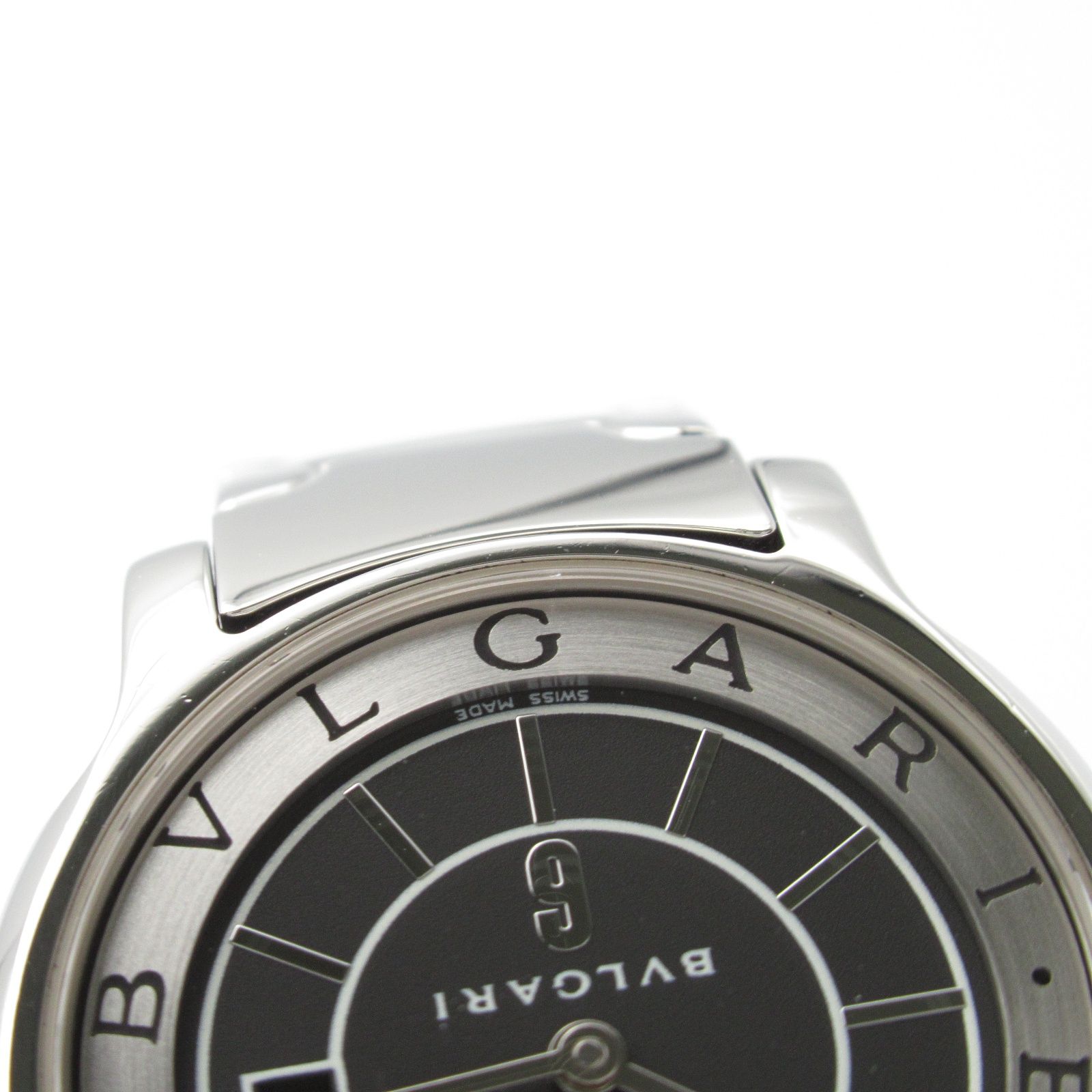 ブルガリ BVLGARI 腕時計 ソロテンポ ブラック ステンレス