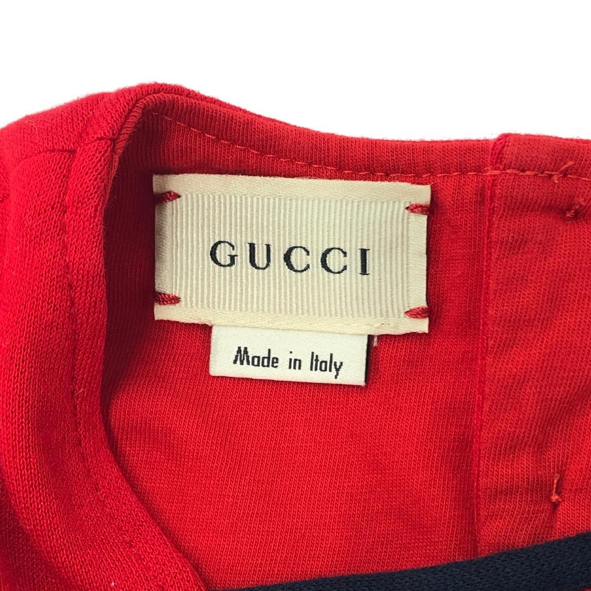 GUCCI ネイビー/レッド ハート柄 半袖ワンピース新品箱入り