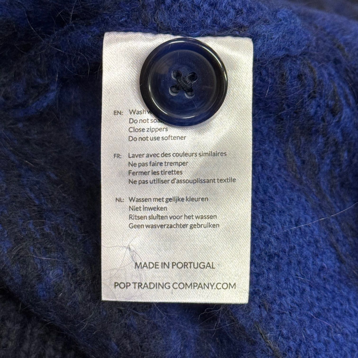 参考上代27500円 未使用 POP TRADING COMPANY 23AW BORDER MOHAIR KNIT 
