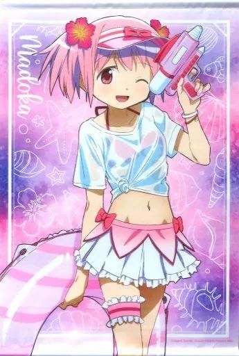 魔法少女まどか☆マギカ 鹿目まどか ミニタペストリー ガシャポン 中古】タペストリー 鹿目まどか 描き下ろしB2タペストリー