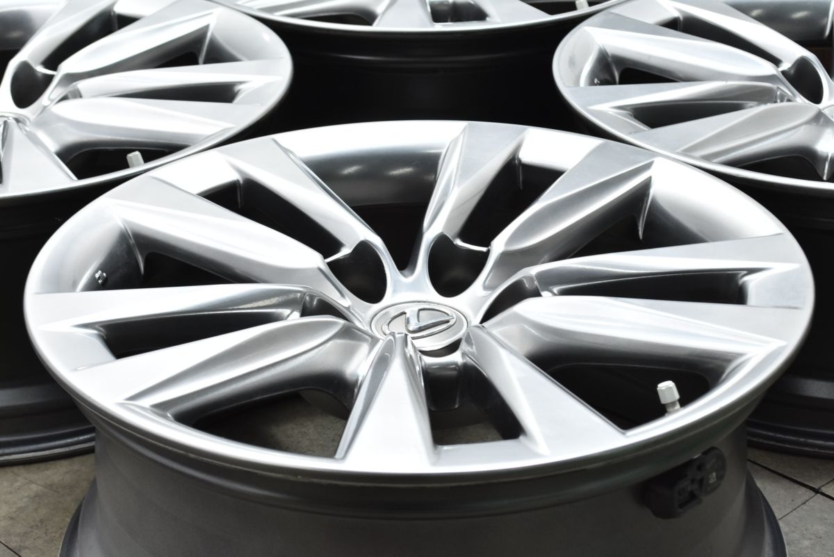スタッドレス用等に レクサス LS460 後期 バージョンL 純正 18in 7.5J 32 PCD120 4本 LS600h 40系 アルファード ヴェルファイア 流用