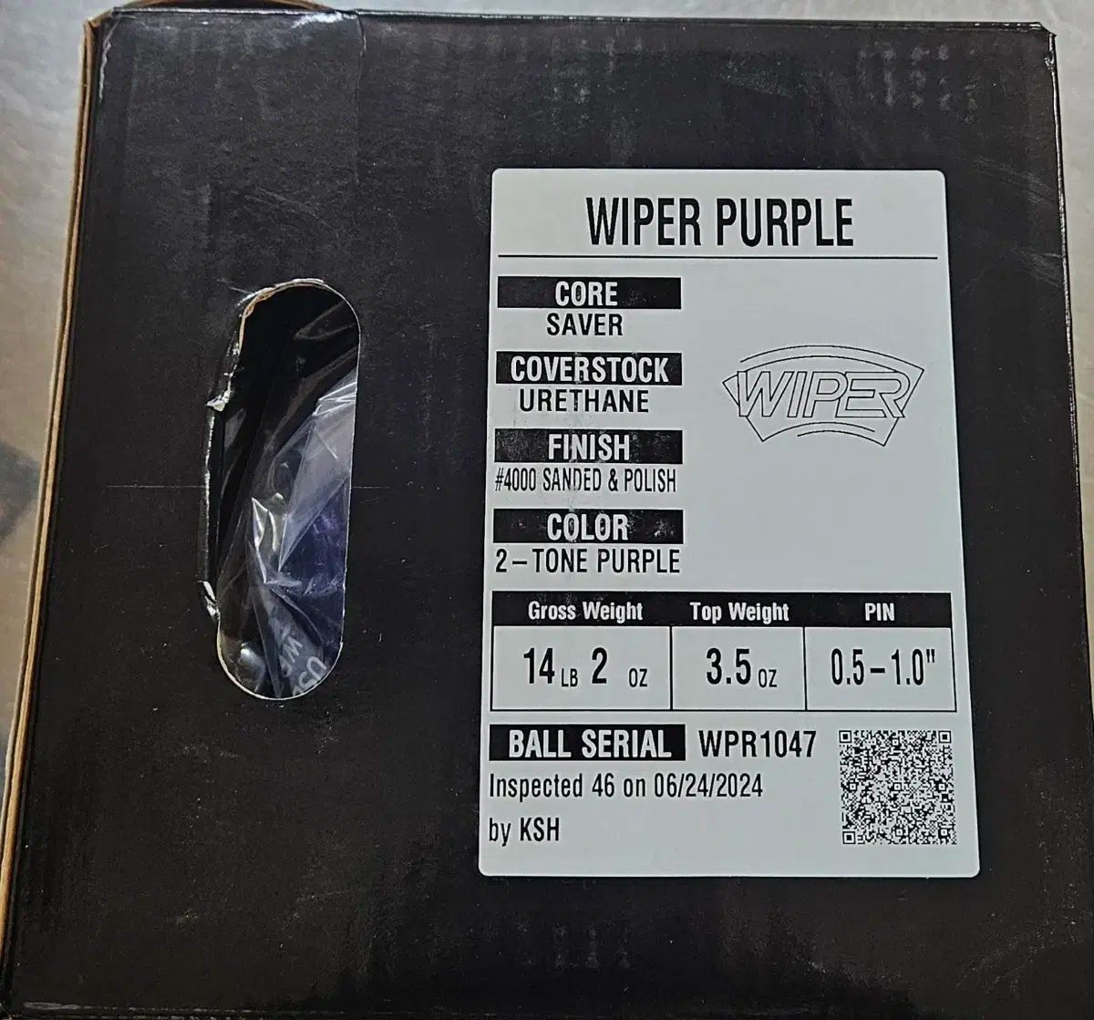 ロードフィールド セイバー WIPER パープル ボーリング 14p