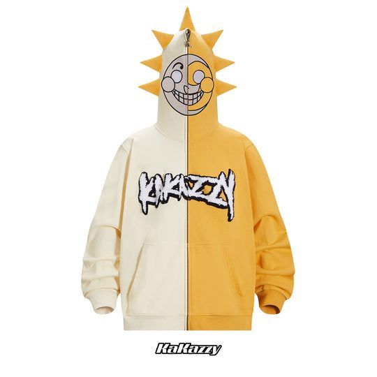 KaKazzy】FNAF 太陽 SUN フルジップ パーカー 男女着用可 ユニ