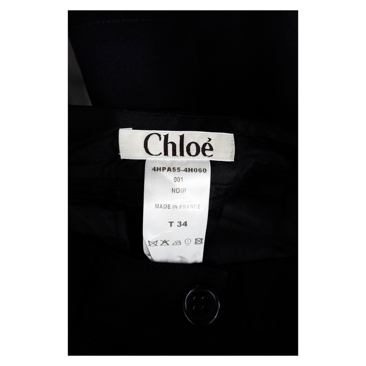 CHLOE Chloe(クロエ) ボタン ディテール ウール スラックス CHLOE Chloe(クロエ) ボタン ディテール ウール スラックス