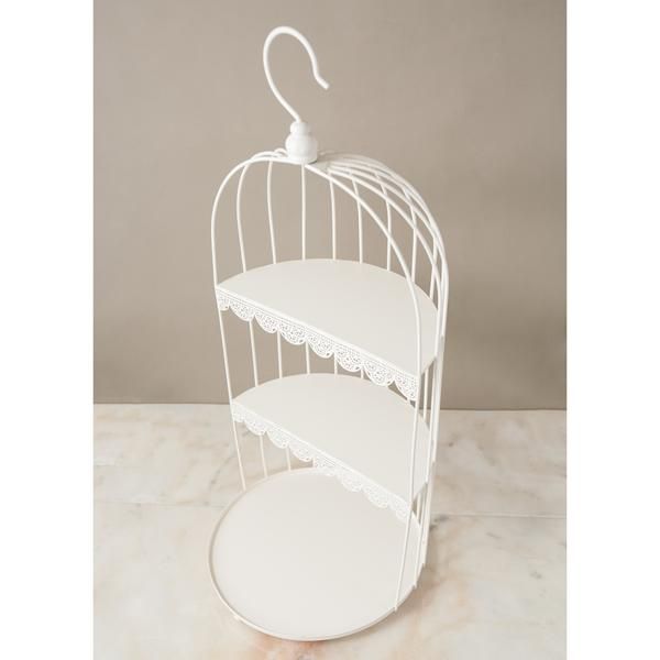 鳥かご　飾り棚　ディスプレイ棚　アンティーク　おしゃれ棚 ディスプレイラック コレクショントレー ラック トレイ 収納 棚 3段