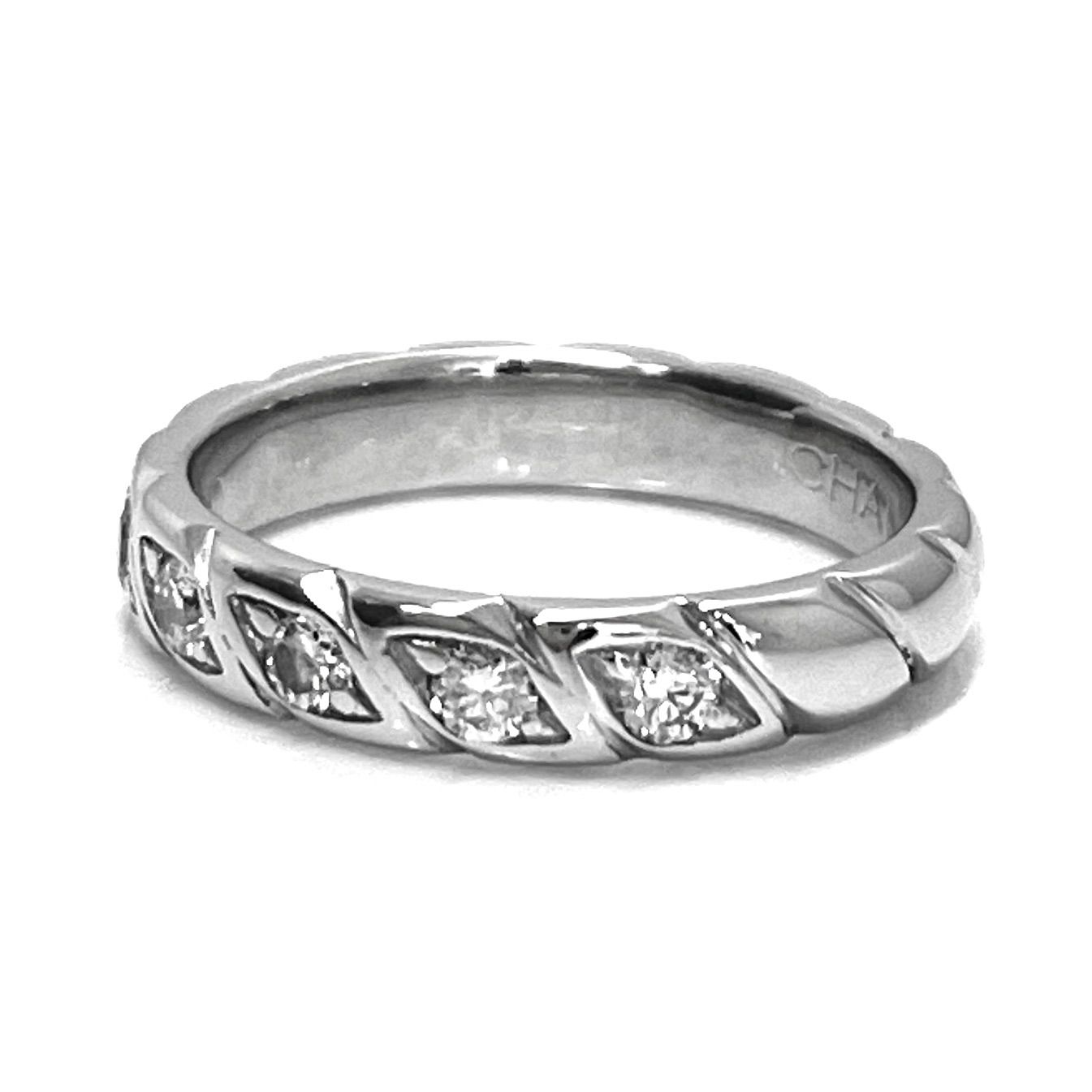 CHAUMET / ショーメ トルサード 7P ダイヤリング Pt950 9号