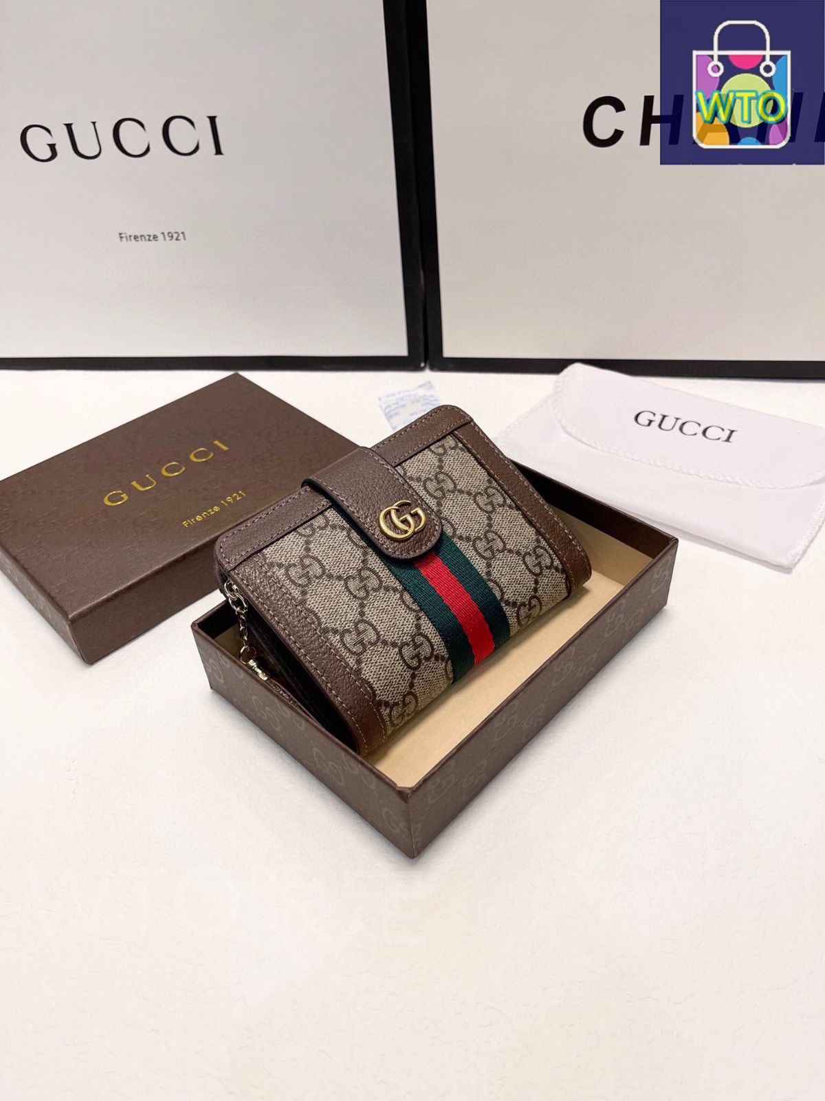 今日 Gucci グッチ クラシック三つ折りシリーズ 輸入PVC×牛皮素材で質感に優れ実用的でファッショナブル-WTO輸入2