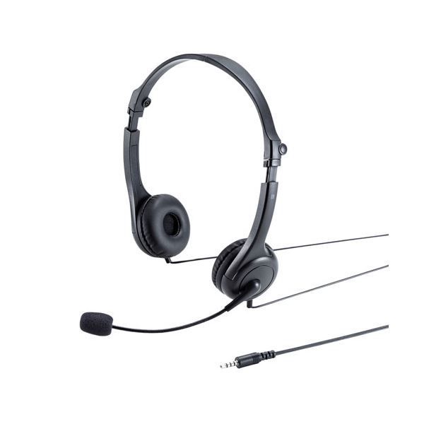 5個セット サンワサプライ 4 対応ヘッドセット MM-HS407BKX5