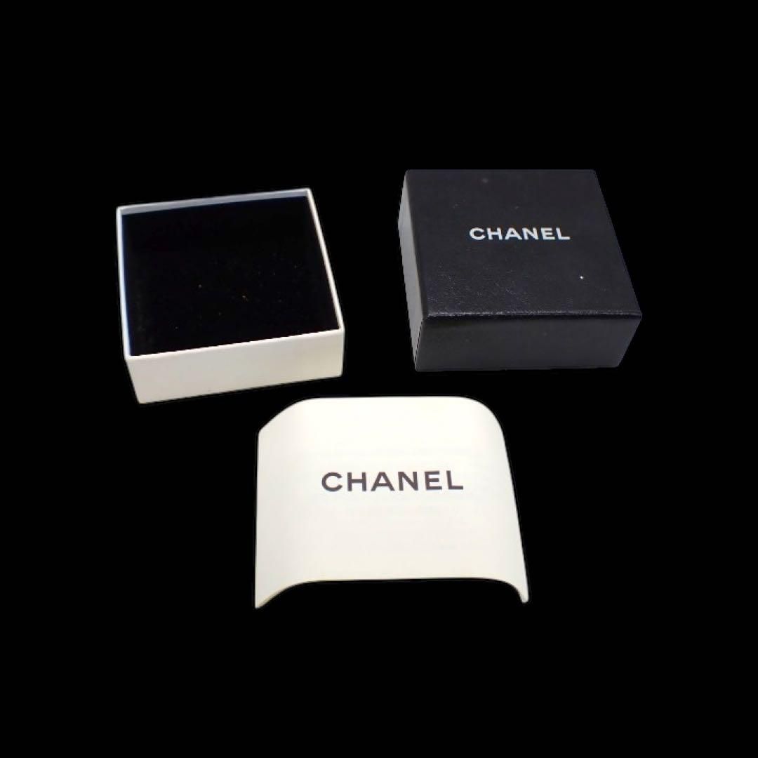 シャネル ピアス 片耳 カメリア 06P ラウンド ゴールド ブラック 3797