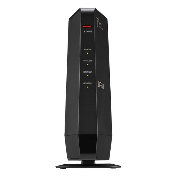 BUFFALO バッファロー Wi-Fi 7 11be 対応デュアルバンドWi-Fiルーター 5764 688Mbps AirStation ブラック WSR6500BE6P|DBK 2663313