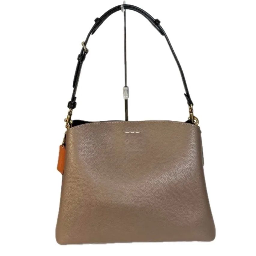 未使用級】COACH ウィロウ 2wayショルダーバッグ ダークストーン