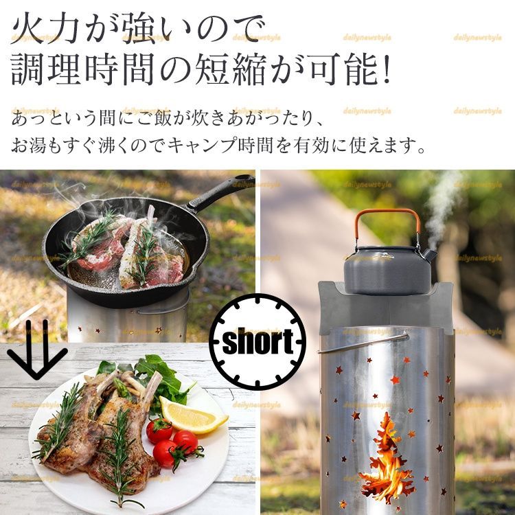 ウッドストーブ 煙突型