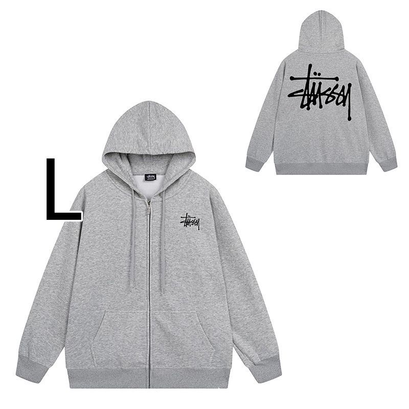 STUSSY ステューシー ベーシック ジップパーカー BASIC STUSSY    L