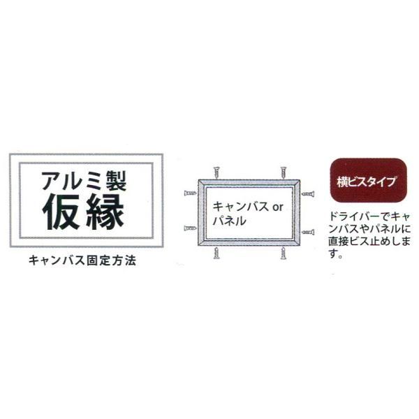 額縁 油絵/油彩額縁 アルミフレーム 仮縁 6552（O型） P10号 ステン ( シルバー系 ) - メルカリ