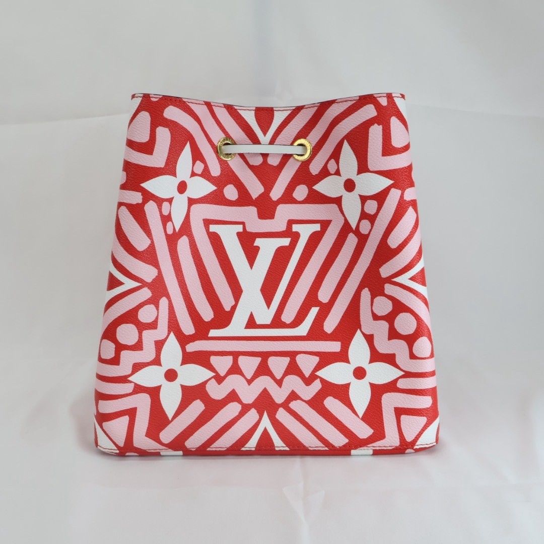 LOUIS VUITTON ネオノエ グラフィティ 2way ショルダー ハンドバッグ レッド ゴールド金具 キャンバス RFID