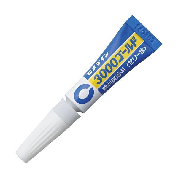 まとめ) セメダイン 瞬間接着剤 3000ゴールドゼリー状 3g CA-065 1本 【×50