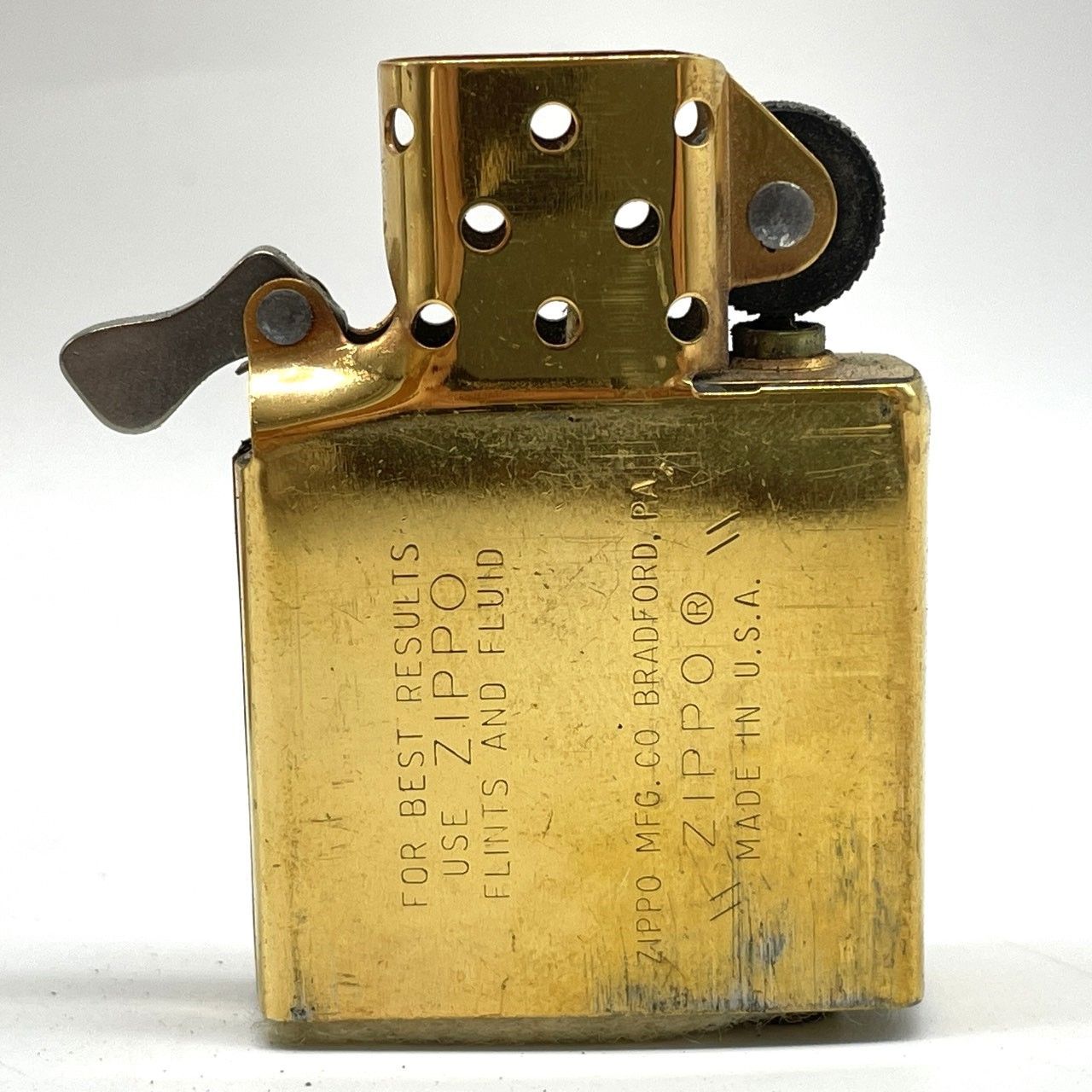 ZIPPO ジッポ SOLID BRASS 喫煙具 着火未 イニシャル入り 現状品 006374 WWW_KANDAIZUMI_COM