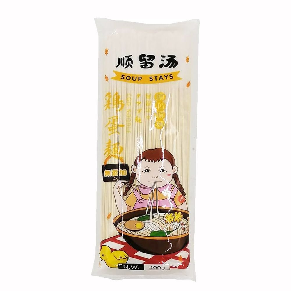 順留湯鶏蛋面400g【12点】本格中華面 中華素麺 中華食品 中華料理 400gx12点