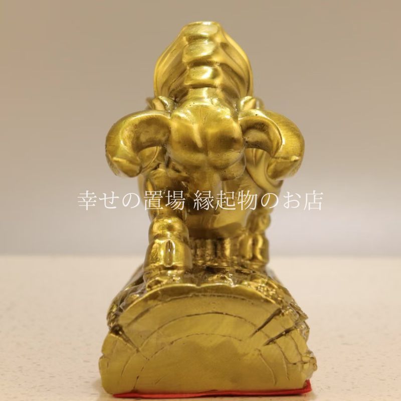 牛 丑 財勢如虹 風水 置物 銅製 開運 金運 財運 招財 風水牛 牛の置物