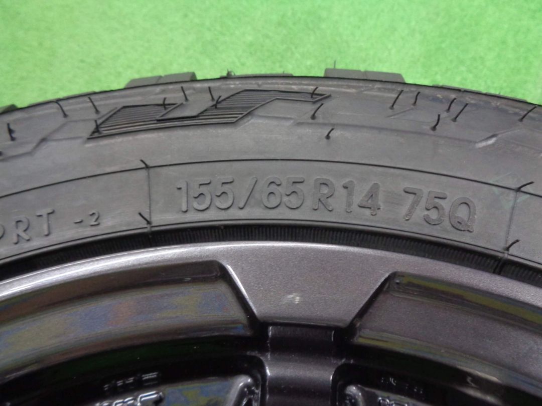 サーキュラーC10S　4.5J-14　4H100 +45　オープンカントリーR/T　155/65R14　中古セット　4本　神奈川県