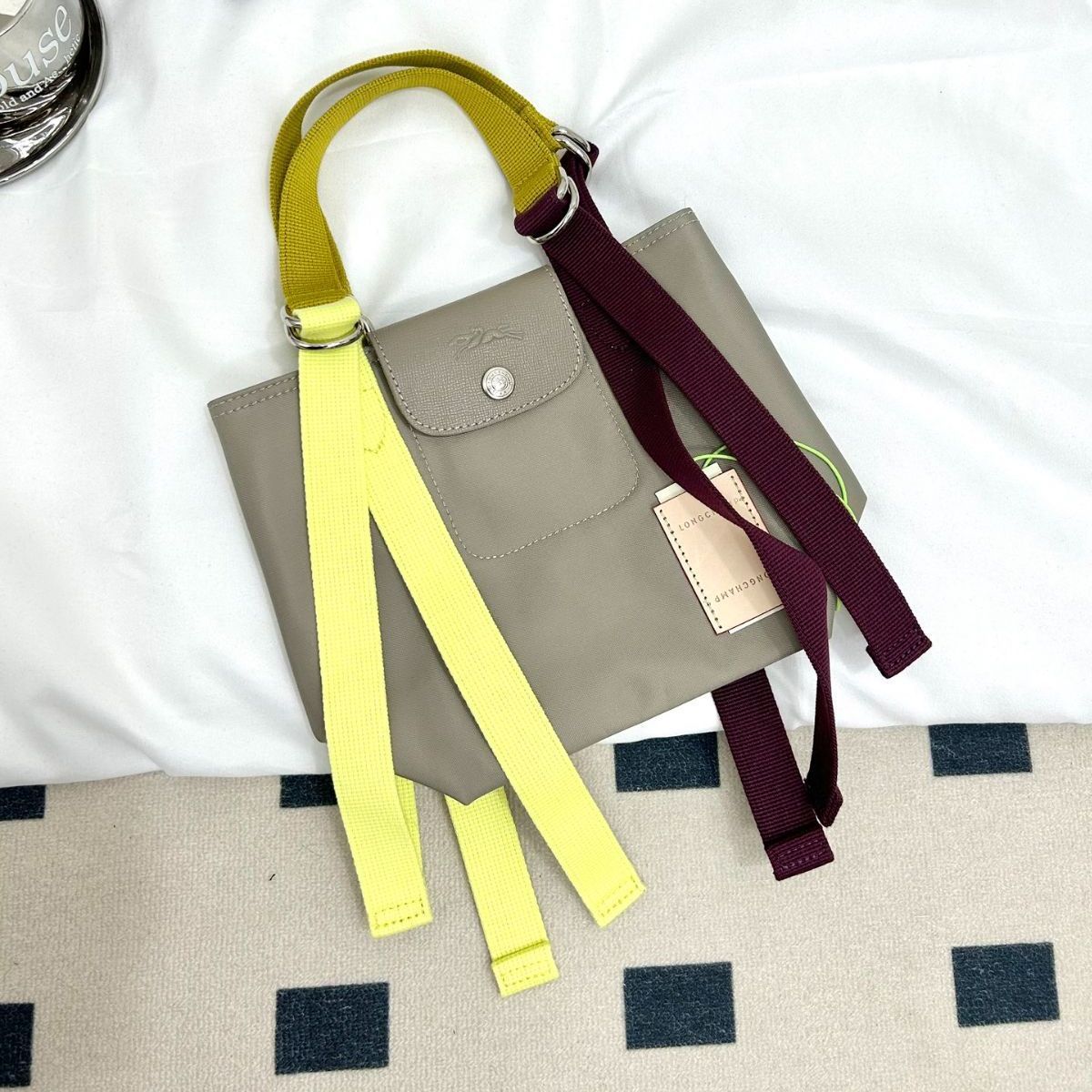 新品 ロンシャン LONGCHAMP ルプリアージュ リプレイ トップハンドルバッグ S ハンドバッグ グレー - メルカリ