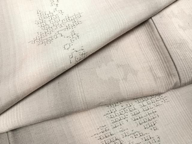 平和屋着物●結城紬　飛び亀甲柄　蔦の葉間道　正絹　逸品　未使用　AABB2972ph 平和屋着物○結城紬 飛び亀甲柄 蔦の葉間道 正絹 逸品 未使用