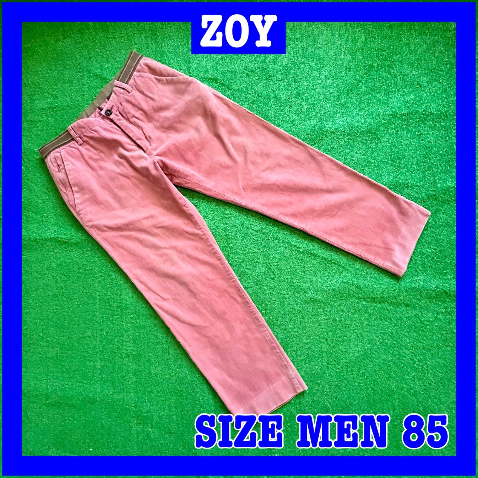 USED】ZOY ゾーイ コットン ストレッチ コーデュロイ ゴルフパンツ85