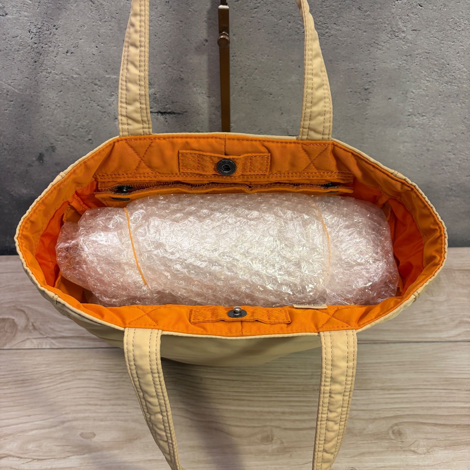 ✨PORTER ポーター CREAM トートバッグ✨ アイボリー ベージュ系 