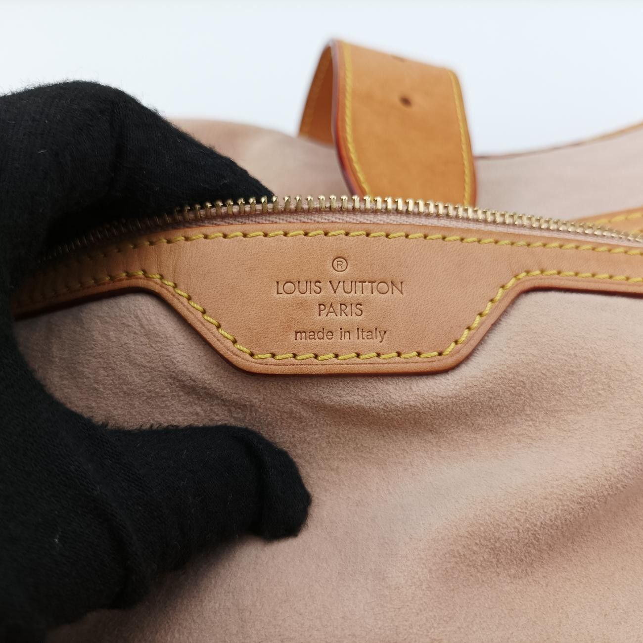 Vuittonキルティングモノグラムサンビームベージュ×ピンク×マルチ