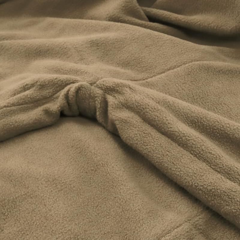  キョウエツ 作務衣 冬用 中綿入り 紬風生地 フリース裏地 16 メンズ M 樺茶 甚平 着物 浴衣