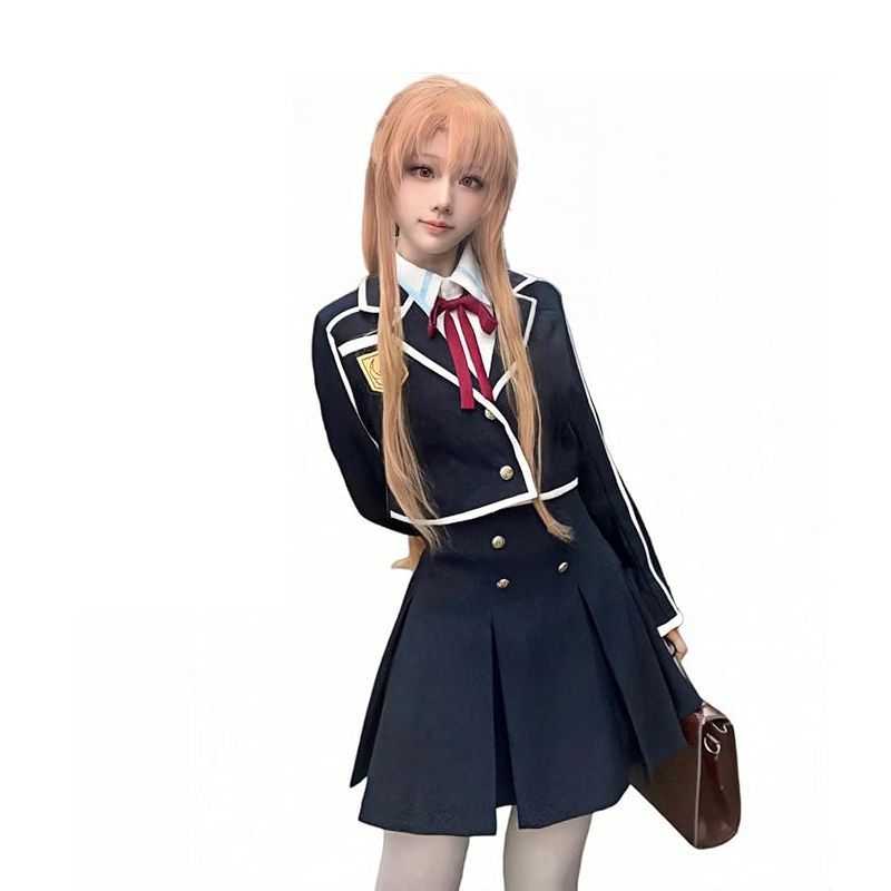 ソードアート・オンライン 結城明日奈 コスプレ衣装 コスチューム セット 可愛い アスナ 学生服 制服 漫遊展 ハロウィン 撮影用 - メルカリ