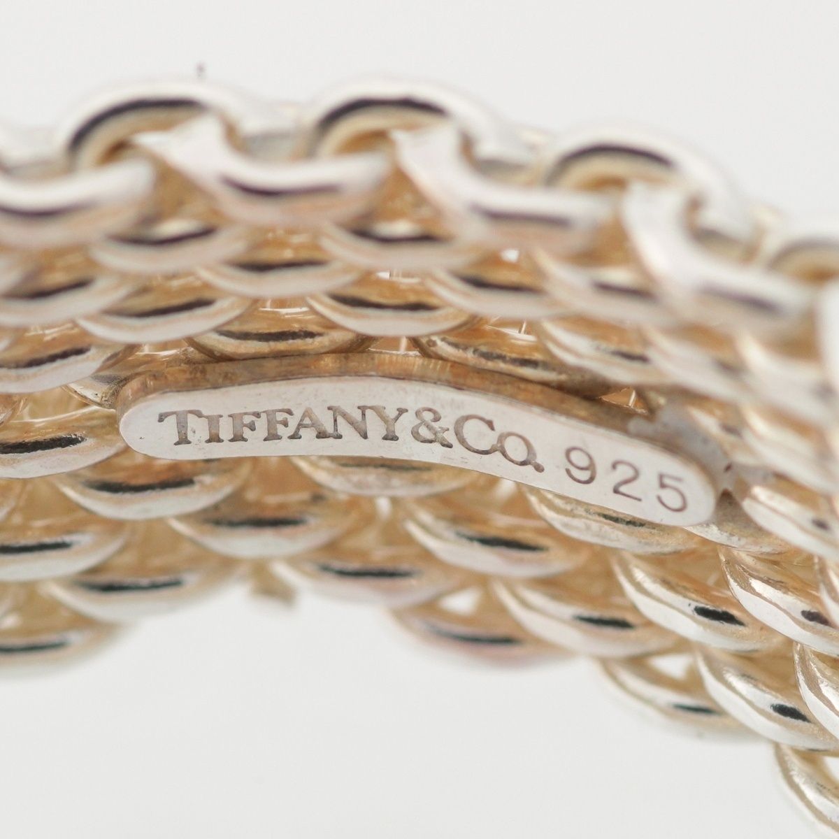 ティファニー　サマセット　シルバー　メッシュリング TIFFANY ティファニー サマセット メッシュ リング シルバー