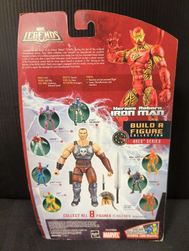 Hasbro Marvel Legends Exclusive Build A Figure Ares Series 6" Tall Fig