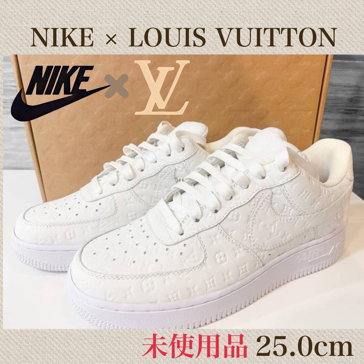 未使用品】LouisVuitton × Nike Air Force1LowbyVirgilAbloh